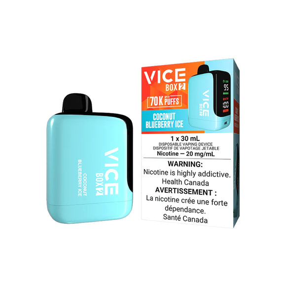 Coconut Blueberry (Ice) by Vice Box 2 70K Puff 30mL - Disposable Vape