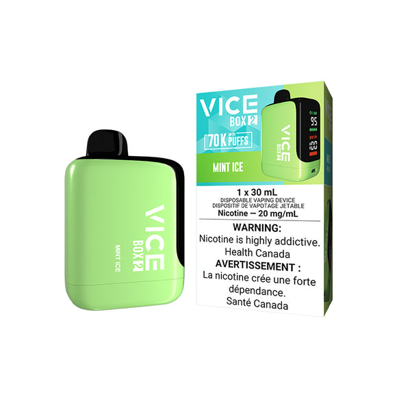 Mint (Ice) by Vice Box 2 70K Puff 30mL - Disposable Vape