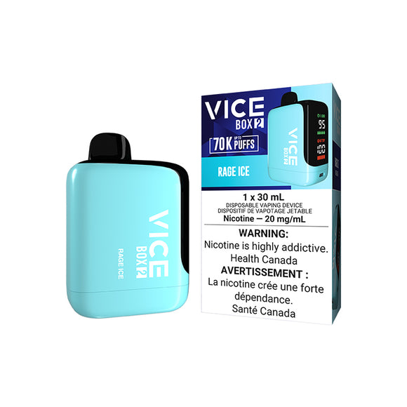 Rage (Ice) by Vice Box 2 70K Puff 30mL - Disposable Vape 