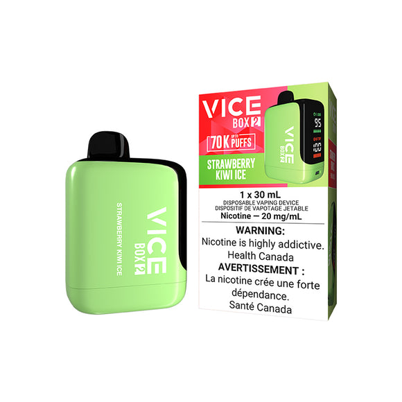 Strawberry Kiwi (Ice) by Vice Box 2 70K Puff 30mL - Disposable Vape