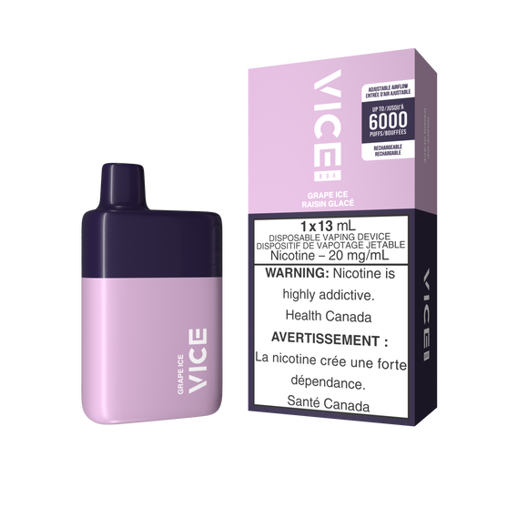 Grape Ice by Vice Box 6K Puff 13mL - Disposable Vape