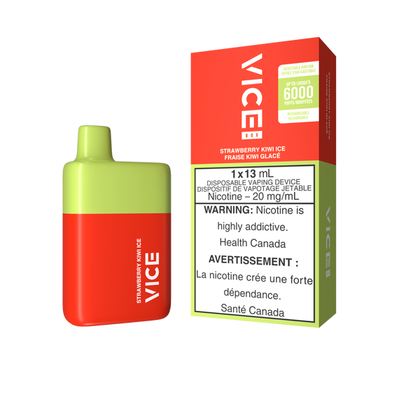 Strawberry Kiwi Ice by Vice Box 6K Puff 13mL - Disposable Vape [ON]