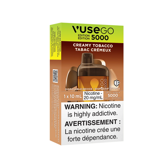 Tabac crmeux de Vuse Go Edition 5000 (10 ml, 5000 bouffes) - Vape je VapingStory Tabac crmeux de Vuse Go Edition 5000 (10 ml, 5000 bouffes) - Vape je VapingStory