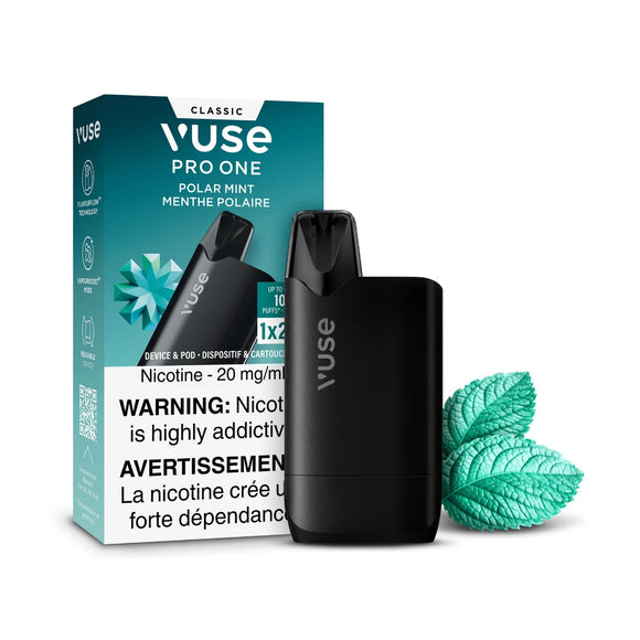 Polar Mint Pro One Kit by Vuse - Closed Pod System Vape [ON] - 1POD & Device