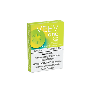 Jaune Vert (Apple Sour) par Veev One - Système de Pod Fermé