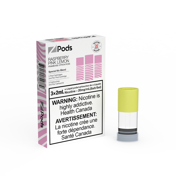 Raspberry Pink Lemon Z Pods by Z Lab ('Stlth' Compatible Vape Pod)