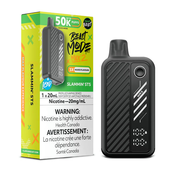 Slammin' STS (Ice) by Flavour Beast Max 2 50K Puff 20ml - Disposable Vape [ON]