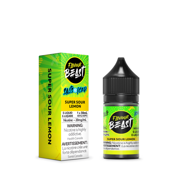 Super Sour Lemon Iced by Flavour Beast Salt - E-Liquid (30ml)