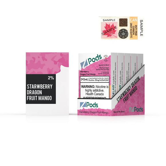 Strawberry Dragonfruit Mango Z Pods by Z Lab ('Stlth' Compatible Vape Pod) [ON]