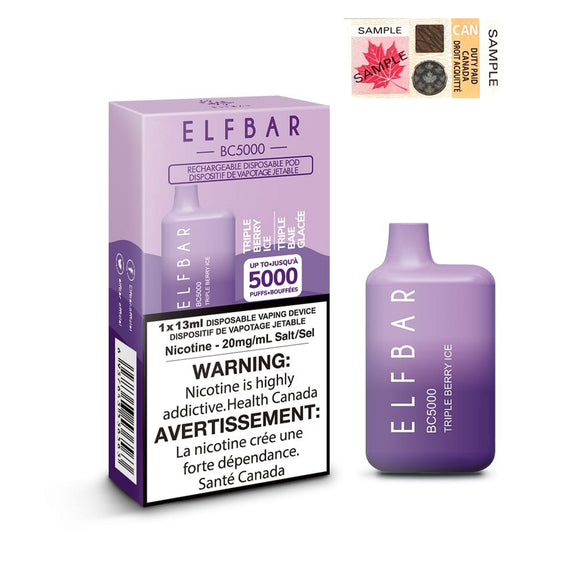 Triple Berry Ice by Elfbar BC5000 (5000 Puff) 13mL - Disposable Vape