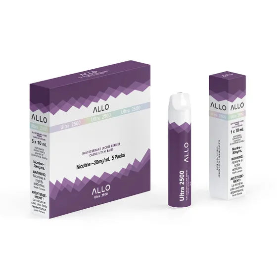 Blackcurrant Lychee Berries (Ultra 2500) by Allo - Disposable Vape DC