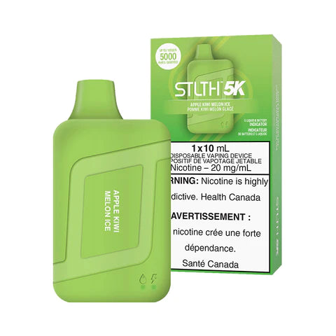 Apple Kiwi Melon Ice by Stlth 5K 5000 Puff 10ml Rechargeable- Disposable Vape