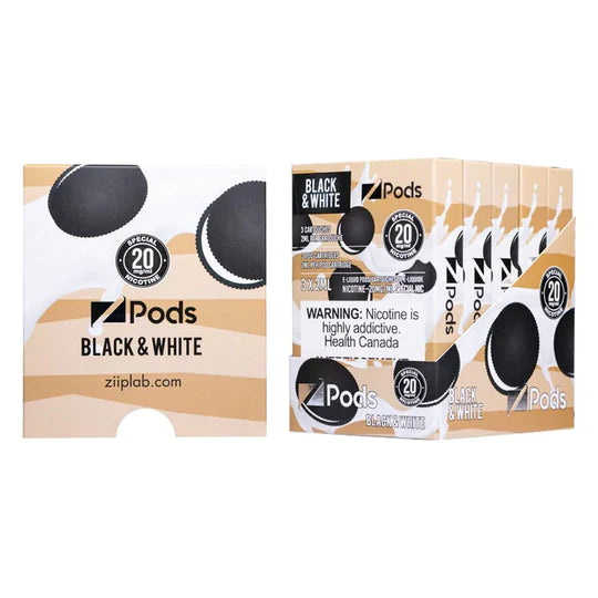 Black & White Z Pods by Z Lab ('Stlth' Compatible Vape Pod)