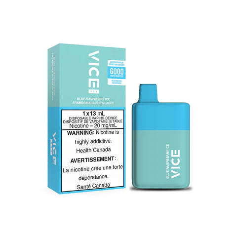 Blue Raspberry Ice by Vice Box 6000 Puff- Disposable Vape