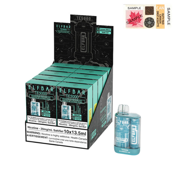 Blueberry Ice by Elfbar TE5000 (5000 Puff) 13.5mL - Disposable Vape