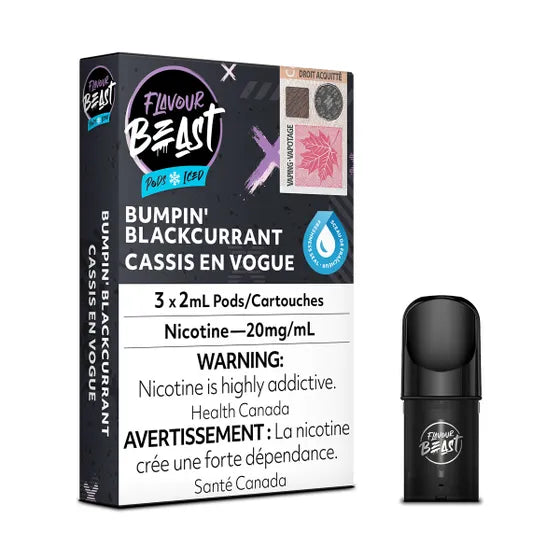 Bumpin’ Blackcurrant Iced by Flavour Beast ('Stlth' Compatible Vape Pod) DC