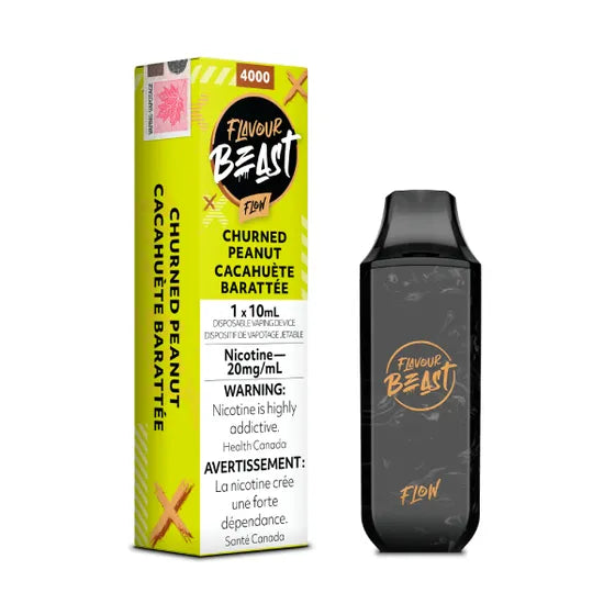 Churned Peanut by Flavour Beast Flow 4000 Puff 10ml - Disposable Vape DC