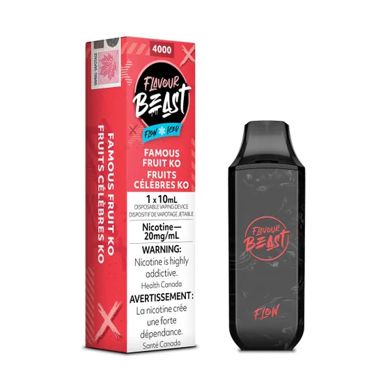 Famous Fruit Ko Iced by Flavour Beast Flow 4000 Puff 10ml - Disposable Vape