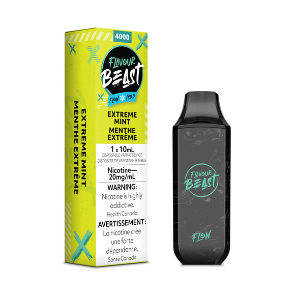 Extreme Mint par Flavour Beast Flow 4000 Puff 10ml - Vape Jetable