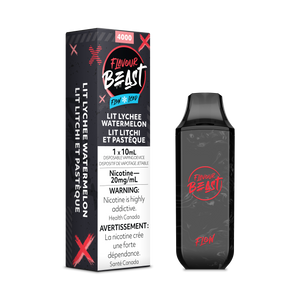 Lit Lychee Watermelon Iced by Flavour Beast Flow 4000 Puff 10ml - Disposable Vape
