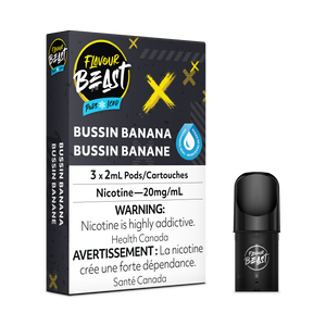 Bussin Banana Iced par Flavour Beast (Vape Pod compatible 'Stlth')