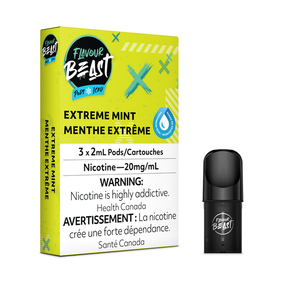 Extreme Mint par Flavour Beast (Vape Pod compatible 'Stlth')