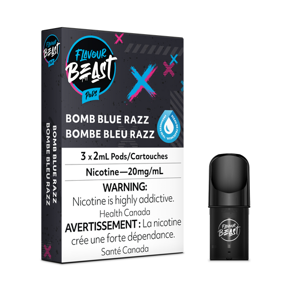 Bomb Blue Razz par Flavor Beast (Vape Pod compatible 'Stlth')