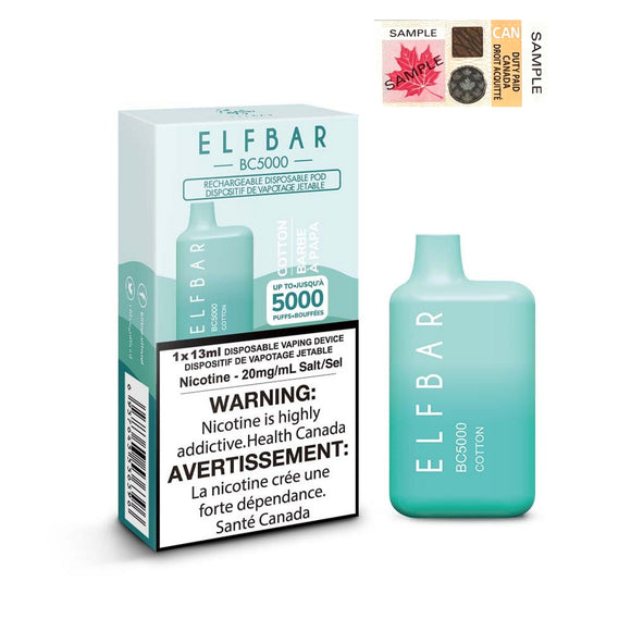 Cotton (Previously Cotton Fluff) by Elfbar BC5000 (5000 Puff) 13mL - Disposable Vape DC