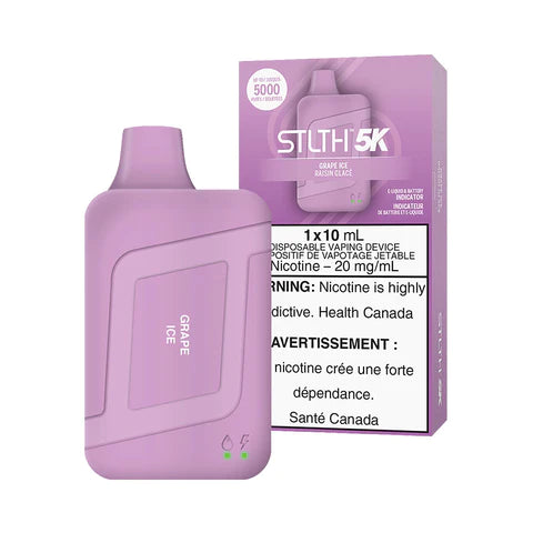 Grape Ice by Stlth 5K 5000 Puff 10ml Rechargeable- Disposable Vape