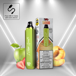 Apple Strawberry Peach by IVG (5000 Puff) 12mL - Disposable Vape