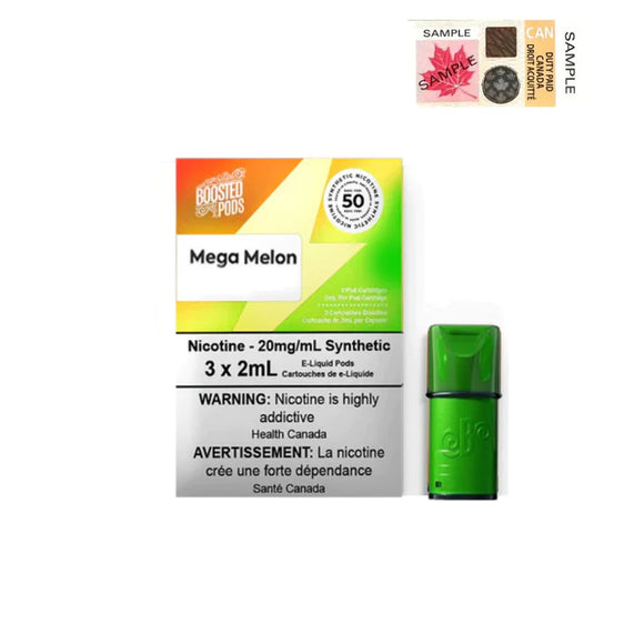 Mega Melon by Boosted Pods ('Stlth' Compatible) - Closed Vape Pod System