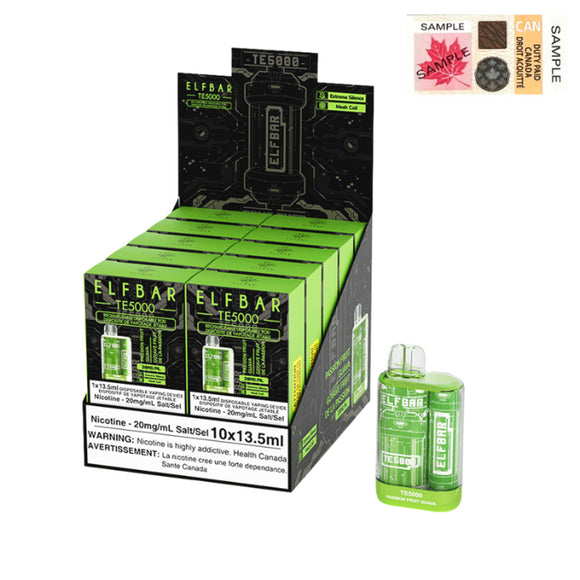 Passion Fruit Guava by Elfbar TE5000 (5000 Puff) 13.5mL - Disposable Vape