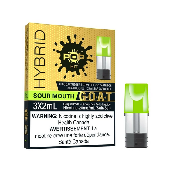 Sour Mouth G.O.A.T Series by Pop ('Stlth' Compatible) - Closed Vape Pod System