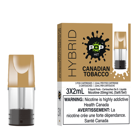 Canadian Tobacco by Pop Hit ('Stlth' Compatible) - Closed Vape Pod Sys VapingStory Canadian Tobacco by Pop Hit ('Stlth' Compatible) - Closed Vape Pod Sys VapingStory