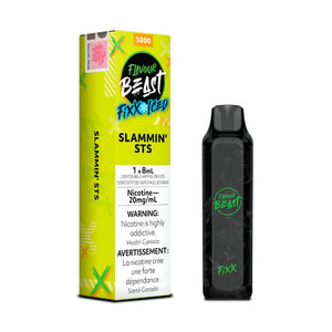 Slammin' STS Iced (Sour Snap) by Flavour Beast Fixx 3000 Puff 8ml - Disposable Vape