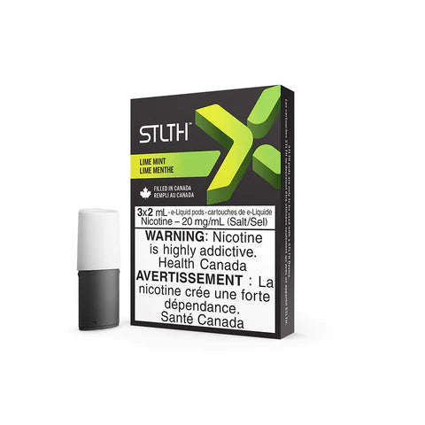 Pack de dosettes Lime Mint par Stlth X - Système de dosettes fermé