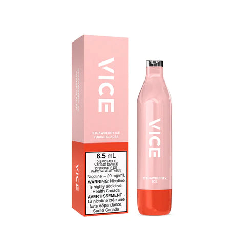 Strawberry Ice by Vice 2500 - Disposable Vape