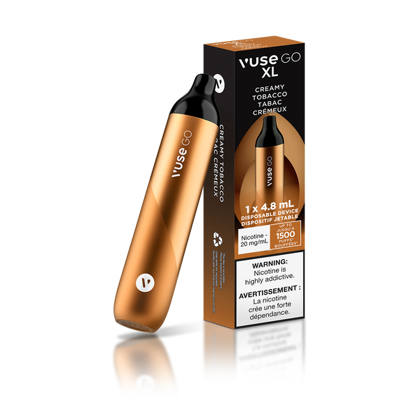 Creamy Tobacco by Vuse Go XL (4.8mL, 1500 Puff) - Disposable Vape
