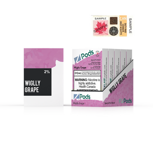 Wiglly Grape Z Pods par Z Lab (Vape Pod compatible 'Stlth') DC