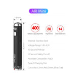 Yocan Ari Mini Mod 400mAh 510 Thread Vape Pen Battery