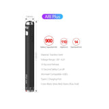 Yocan Ari Plus Mod 900mAh 510 Thread Vape Pen Battery